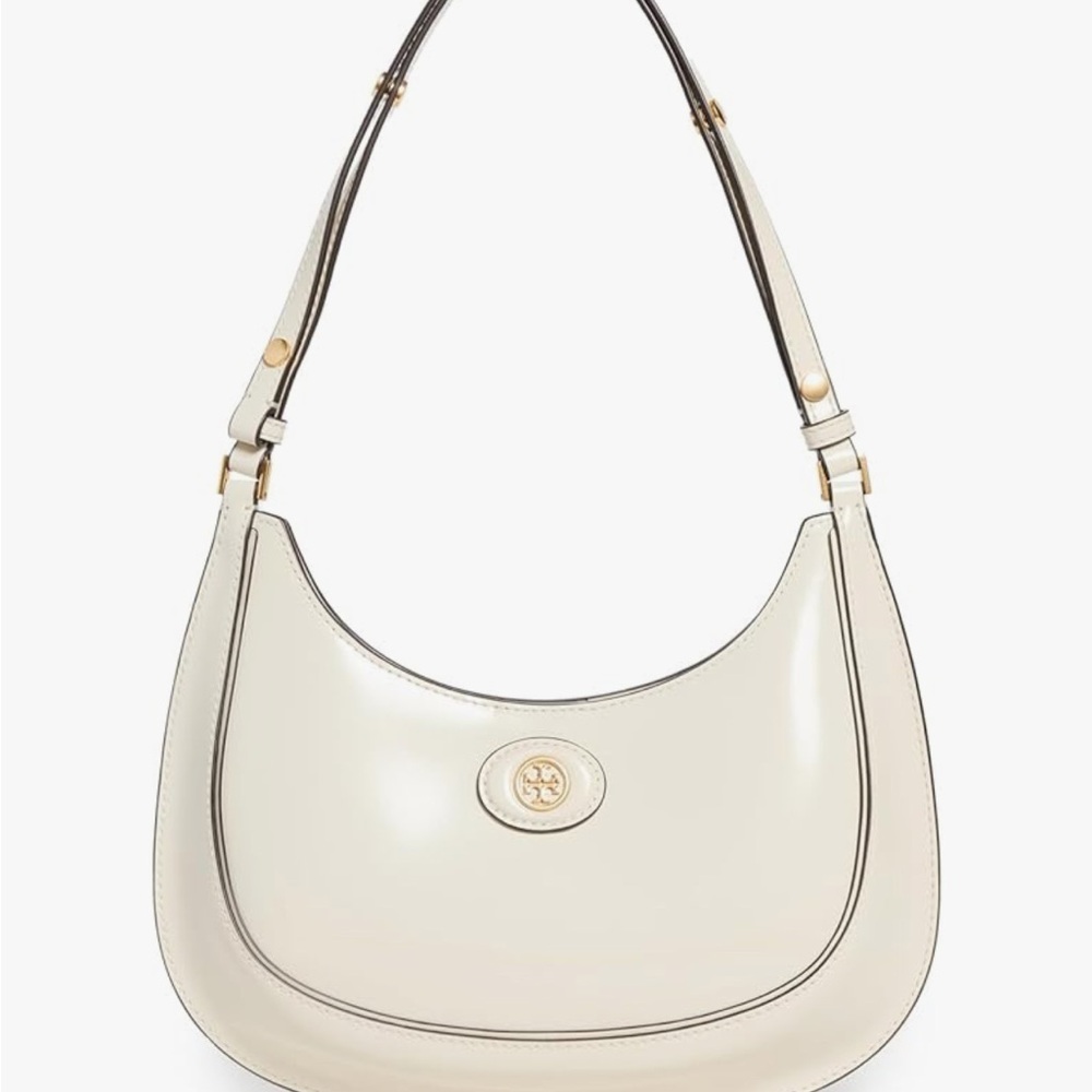 Tory Burch Robinson Spazzolato Convertible Crescent Bag NWT